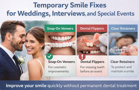 Temporary Smile Fixes for Weddings, Interviews & Events