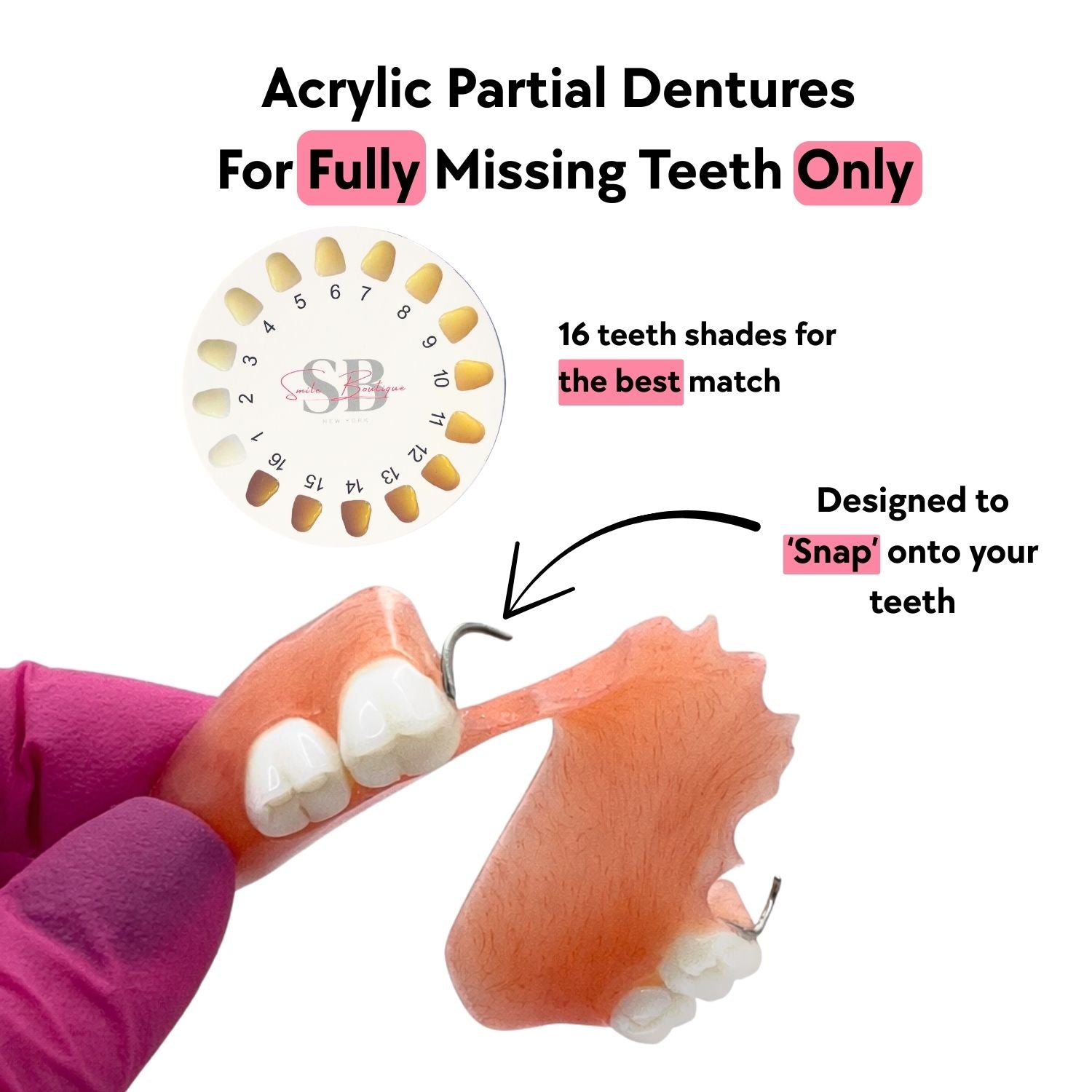 Acrylic partial denture online - cheap