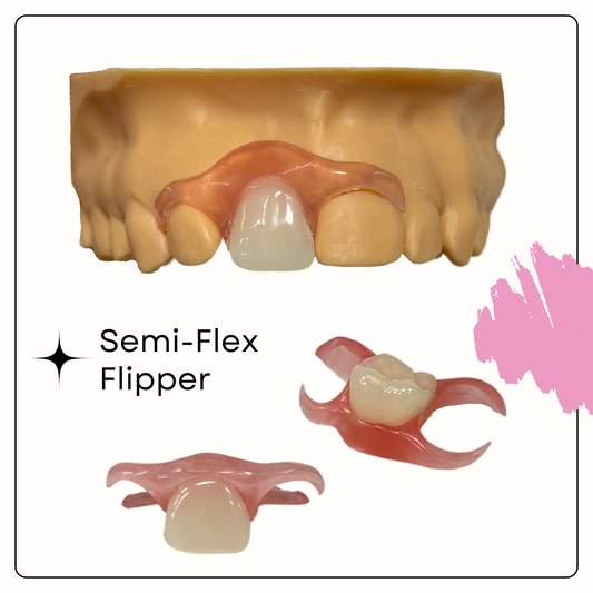 Semi-Flex Flipper (up to 3 teeth in a row)