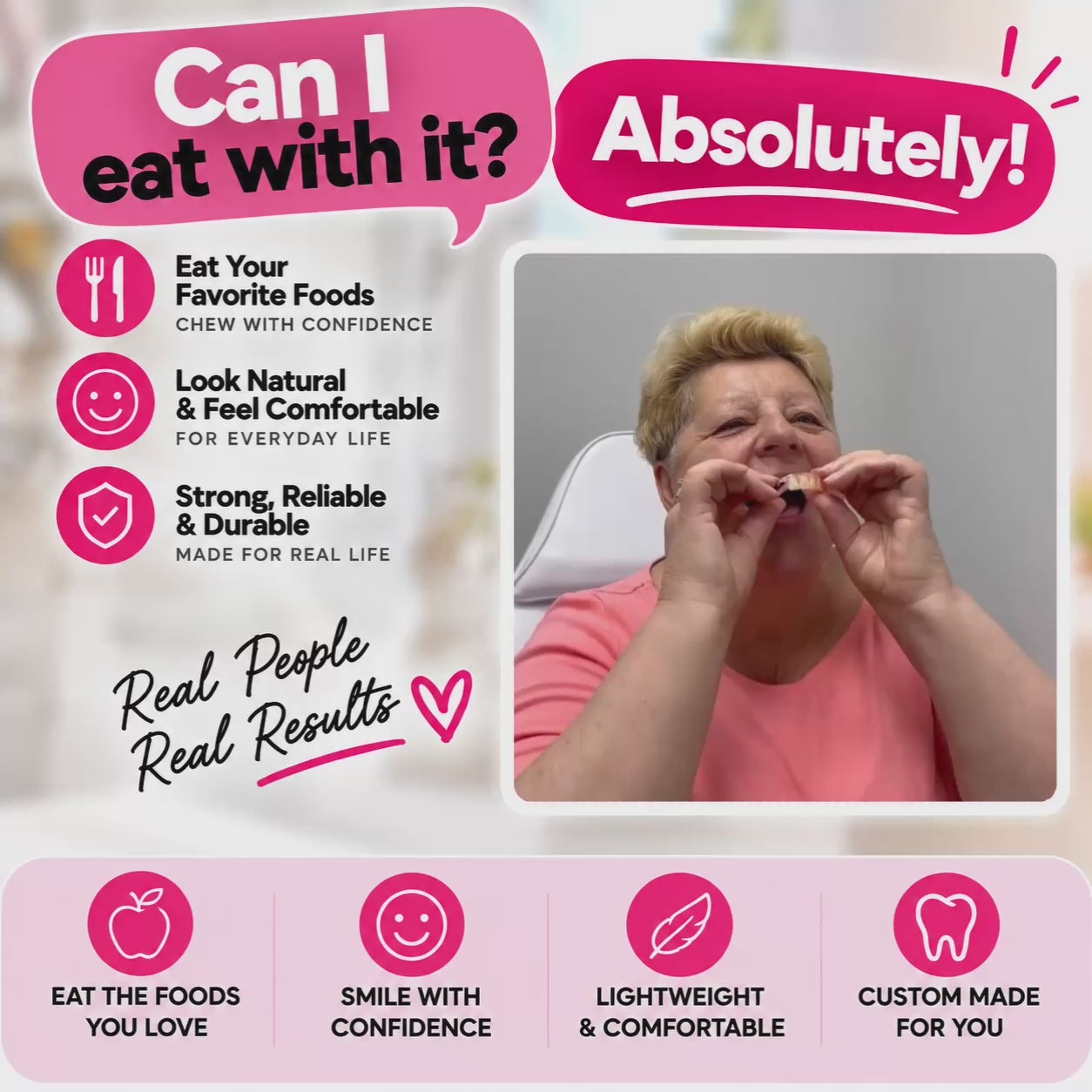 Dentures you can eat with