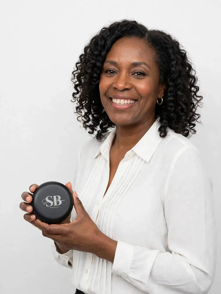 Smile Boutique NY customer Monica with her case