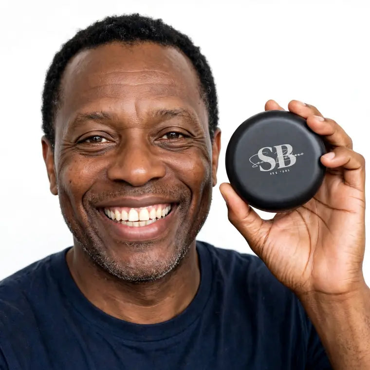 Smile Boutique NY customer Marcus with his case